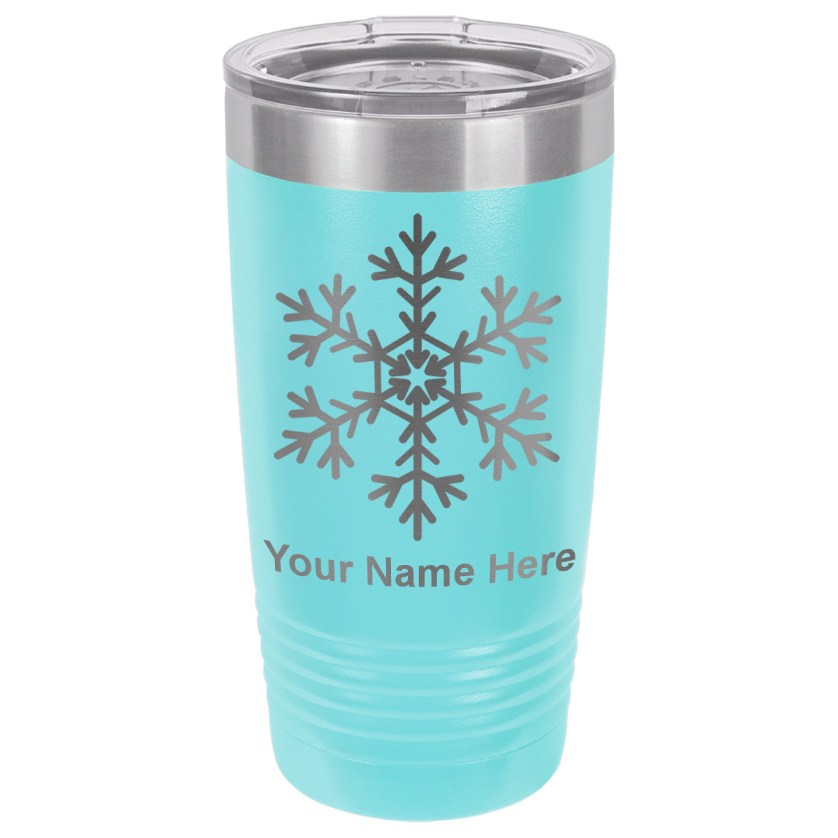 20oz Vacuum Insulated Tumbler Mug, Snowflake, Personalized Engraving Included