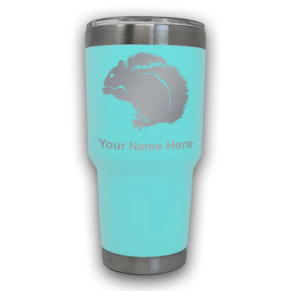 LaserGram 30oz Tumbler Mug, Squirrel, Personalized Engraving Included