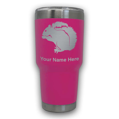 LaserGram 30oz Tumbler Mug, Squirrel, Personalized Engraving Included