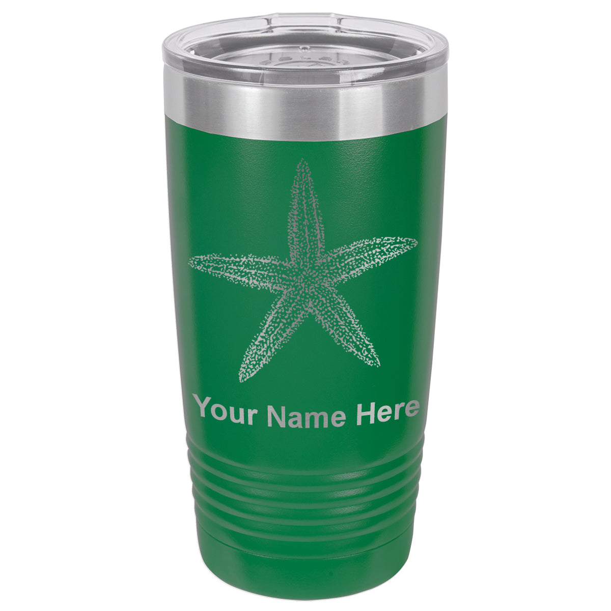 20oz Vacuum Insulated Tumbler Mug, Starfish, Personalized Engraving Included