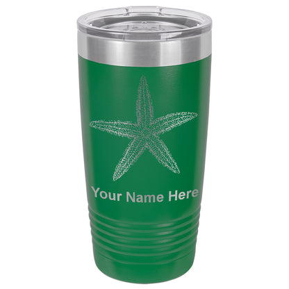 20oz Vacuum Insulated Tumbler Mug, Starfish, Personalized Engraving Included