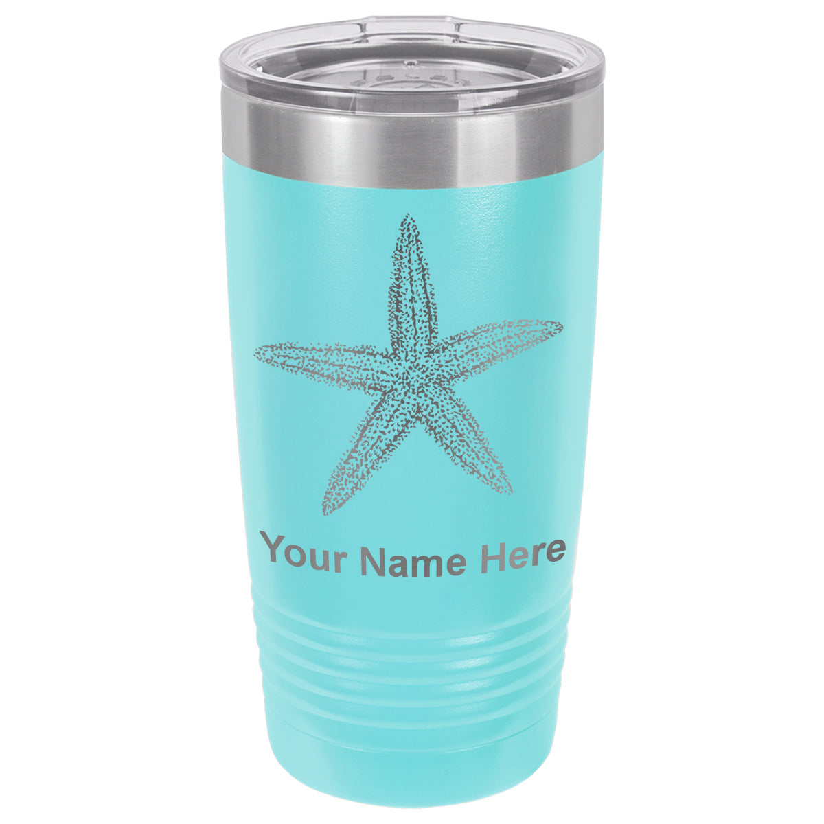 20oz Vacuum Insulated Tumbler Mug, Starfish, Personalized Engraving Included