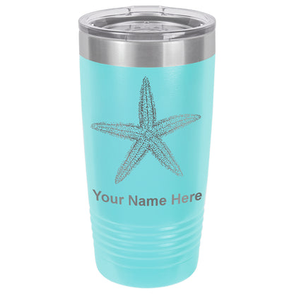 20oz Vacuum Insulated Tumbler Mug, Starfish, Personalized Engraving Included