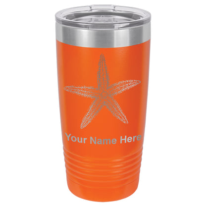 20oz Vacuum Insulated Tumbler Mug, Starfish, Personalized Engraving Included