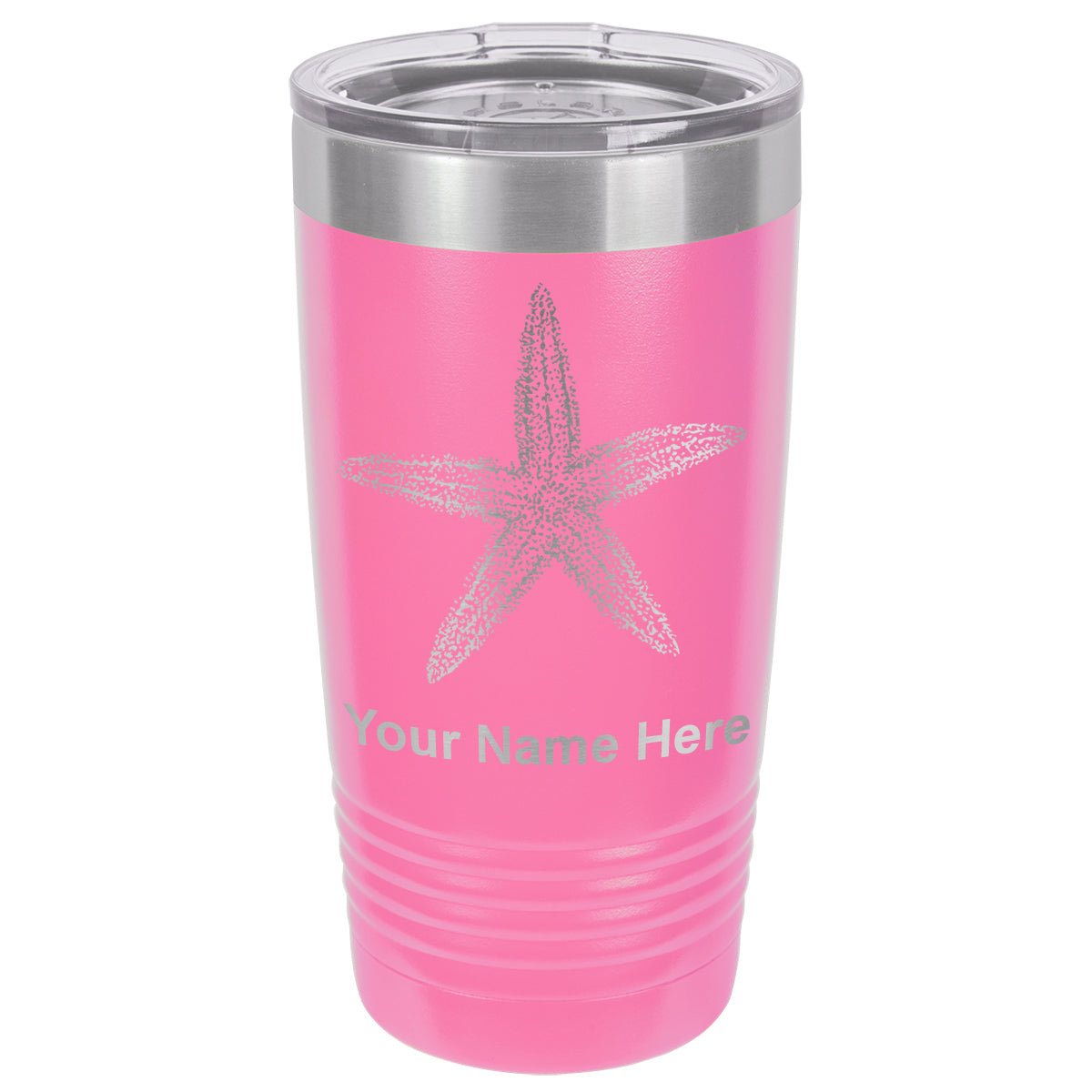 20oz Vacuum Insulated Tumbler Mug, Starfish, Personalized Engraving Included