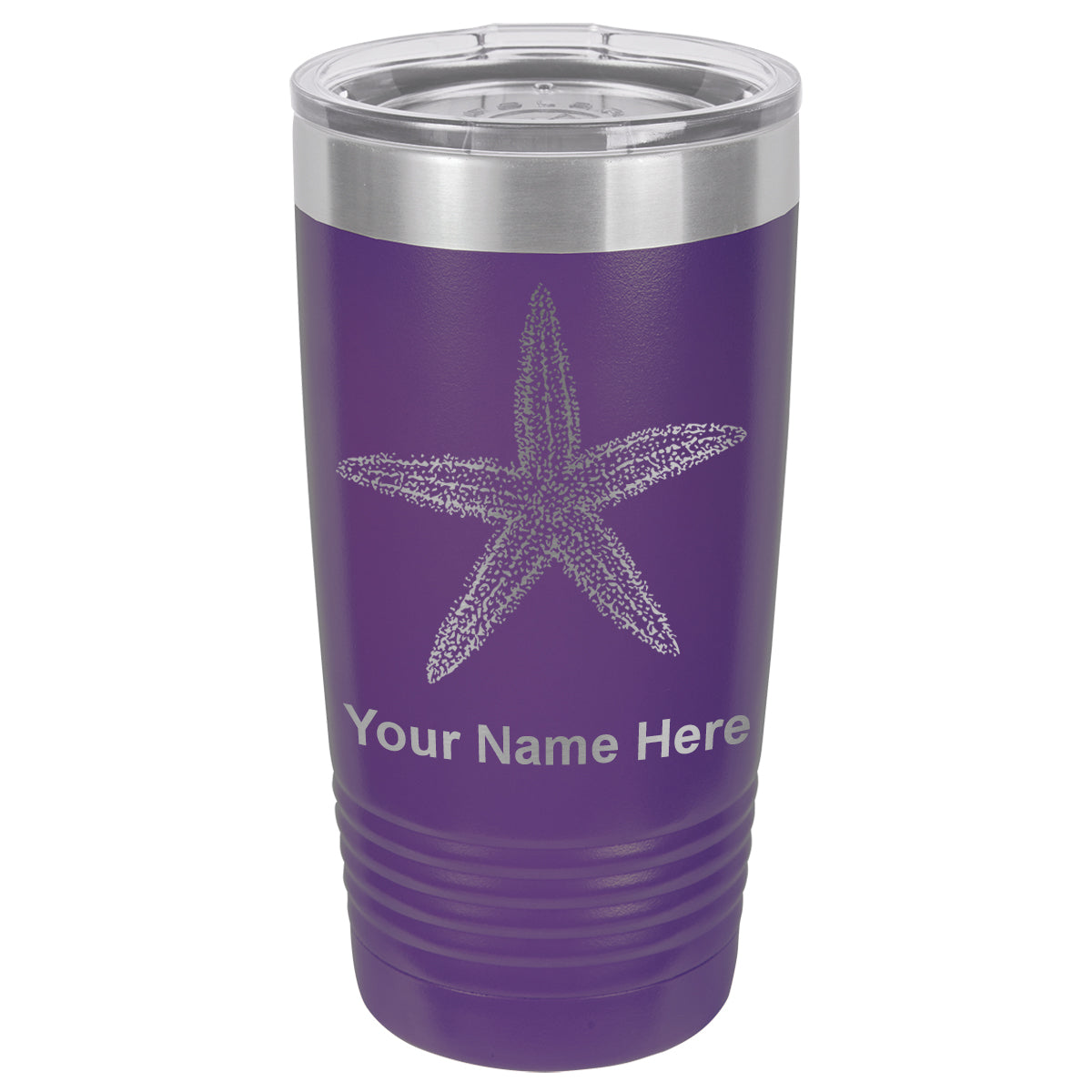 20oz Vacuum Insulated Tumbler Mug, Starfish, Personalized Engraving Included