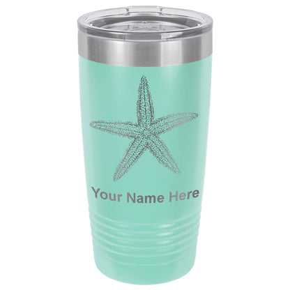 20oz Vacuum Insulated Tumbler Mug, Starfish, Personalized Engraving Included