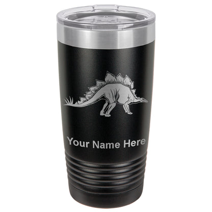 20oz Vacuum Insulated Tumbler Mug, Stegosaurus Dinosaur, Personalized Engraving Included