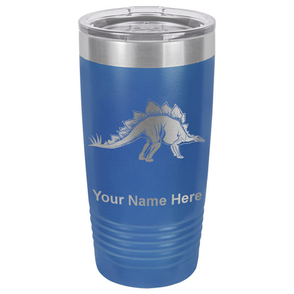 20oz Vacuum Insulated Tumbler Mug, Stegosaurus Dinosaur, Personalized Engraving Included