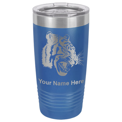 20oz Vacuum Insulated Tumbler Mug, Tiger Head, Personalized Engraving Included