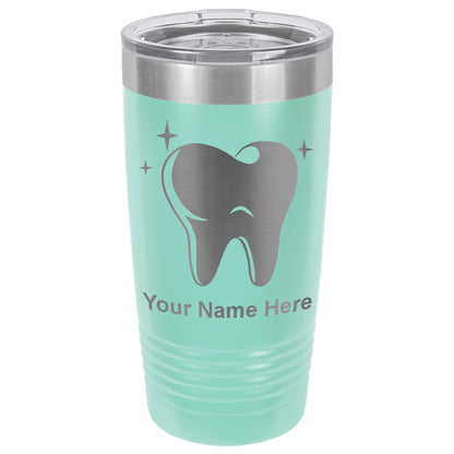 20oz Vacuum Insulated Tumbler Mug, Tooth, Personalized Engraving Included