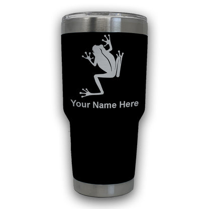 LaserGram 30oz Tumbler Mug, Tree Frog, Personalized Engraving Included