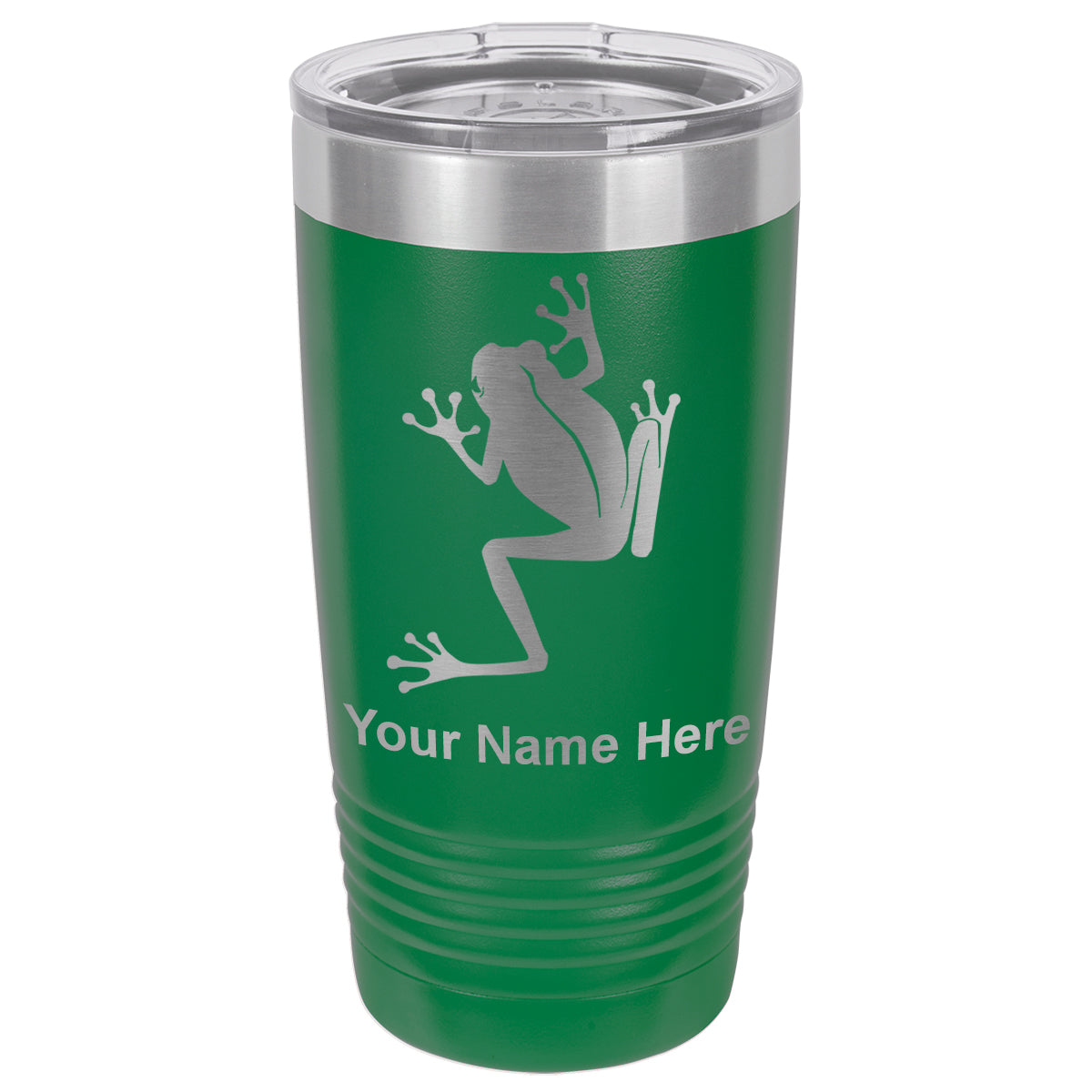 20oz Vacuum Insulated Tumbler Mug, Tree Frog, Personalized Engraving Included