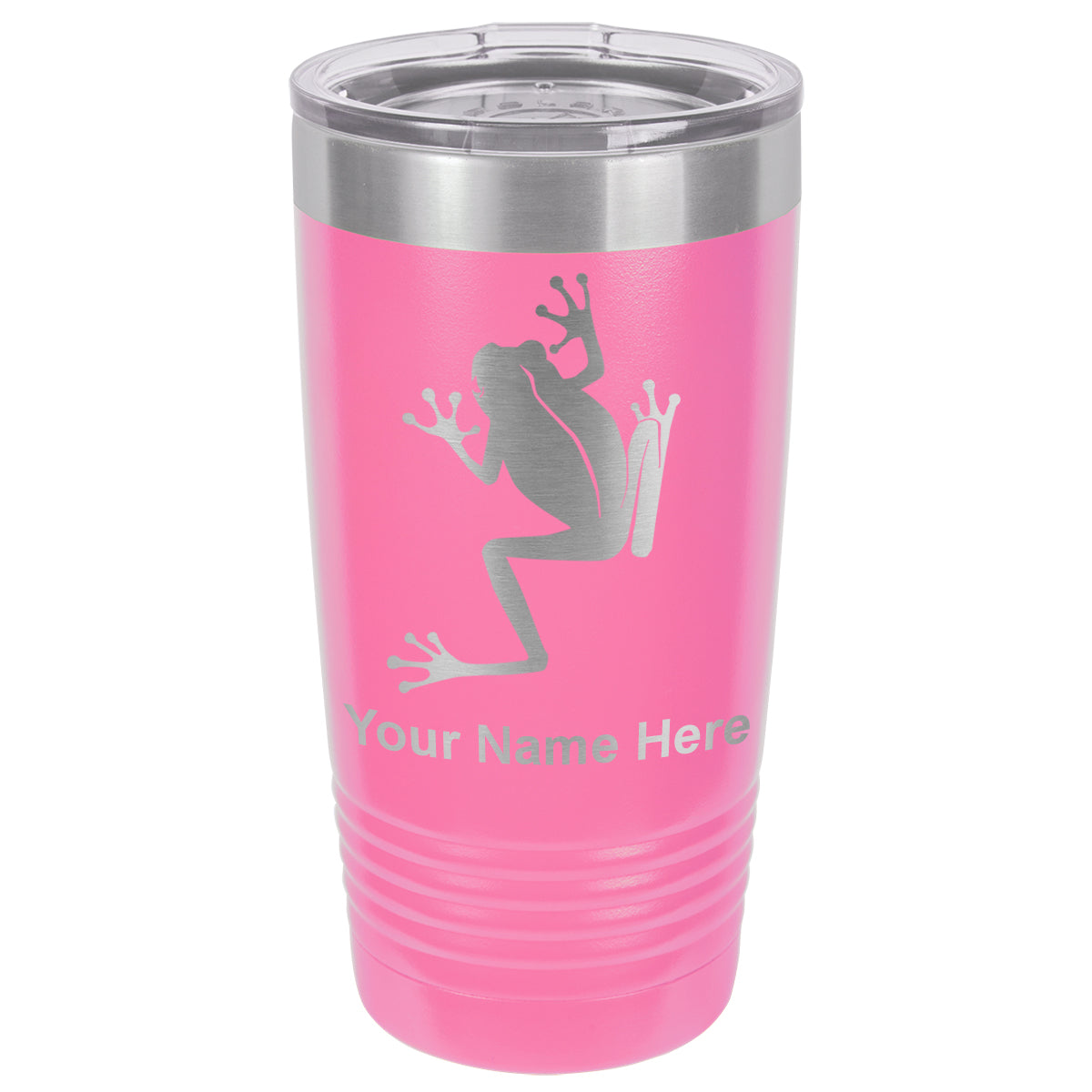 20oz Vacuum Insulated Tumbler Mug, Tree Frog, Personalized Engraving Included