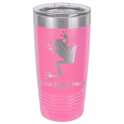20oz Vacuum Insulated Tumbler Mug, Tree Frog, Personalized Engraving Included