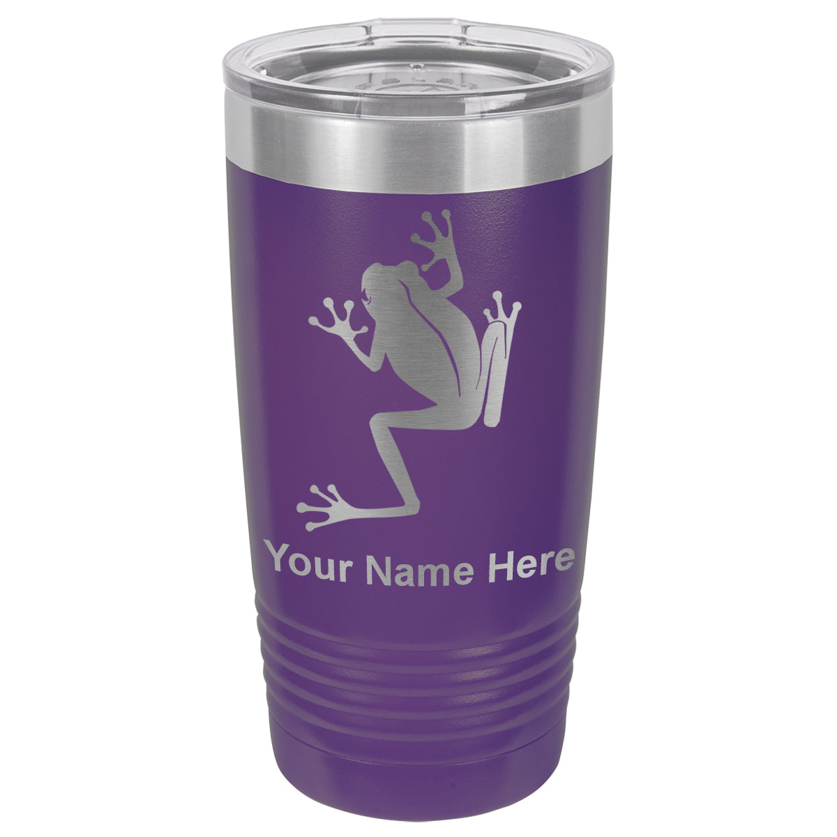 20oz Vacuum Insulated Tumbler Mug, Tree Frog, Personalized Engraving Included