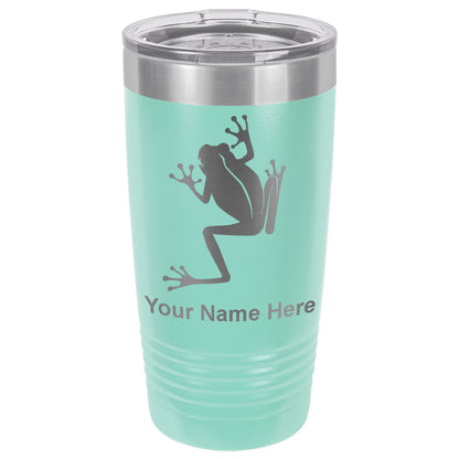 20oz Vacuum Insulated Tumbler Mug, Tree Frog, Personalized Engraving Included