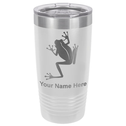 20oz Vacuum Insulated Tumbler Mug, Tree Frog, Personalized Engraving Included