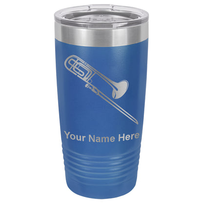 20oz Vacuum Insulated Tumbler Mug, Trombone, Personalized Engraving Included