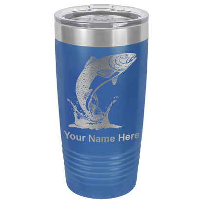 20oz Vacuum Insulated Tumbler Mug, Trout Fish, Personalized Engraving Included