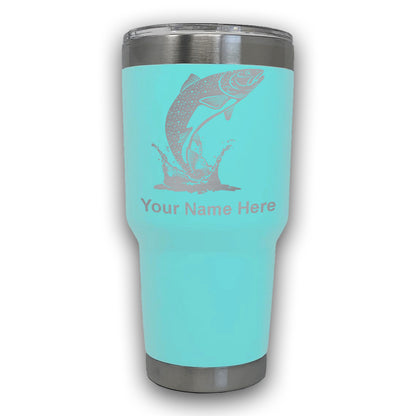 LaserGram 30oz Tumbler Mug, Trout Fish, Personalized Engraving Included