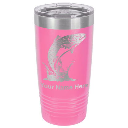 20oz Vacuum Insulated Tumbler Mug, Trout Fish, Personalized Engraving Included