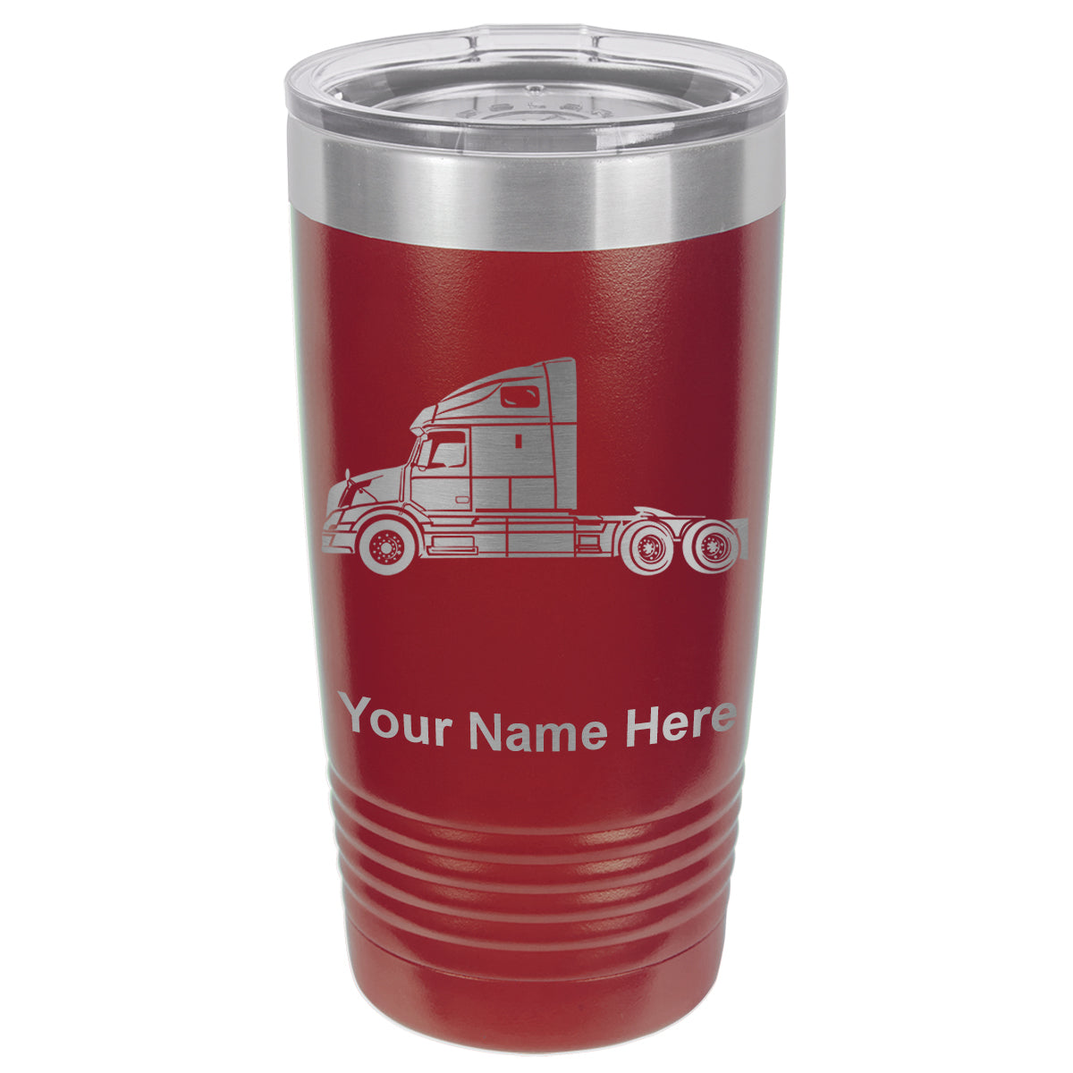 20oz Vacuum Insulated Tumbler Mug, Truck Cab, Personalized Engraving Included
