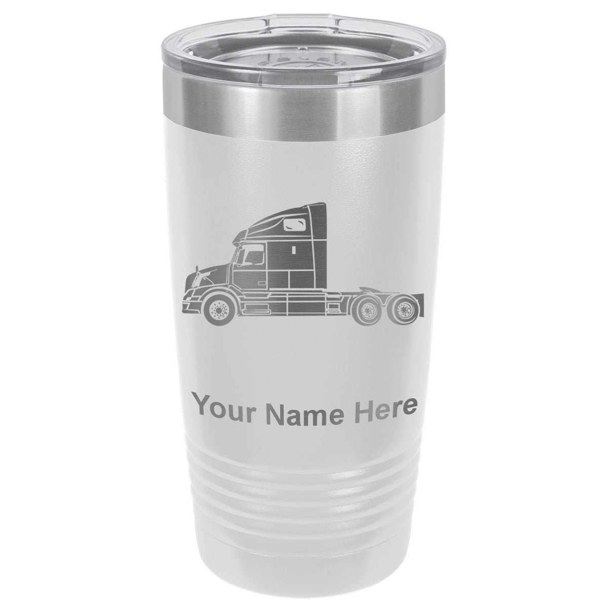 20oz Vacuum Insulated Tumbler Mug, Truck Cab, Personalized Engraving Included