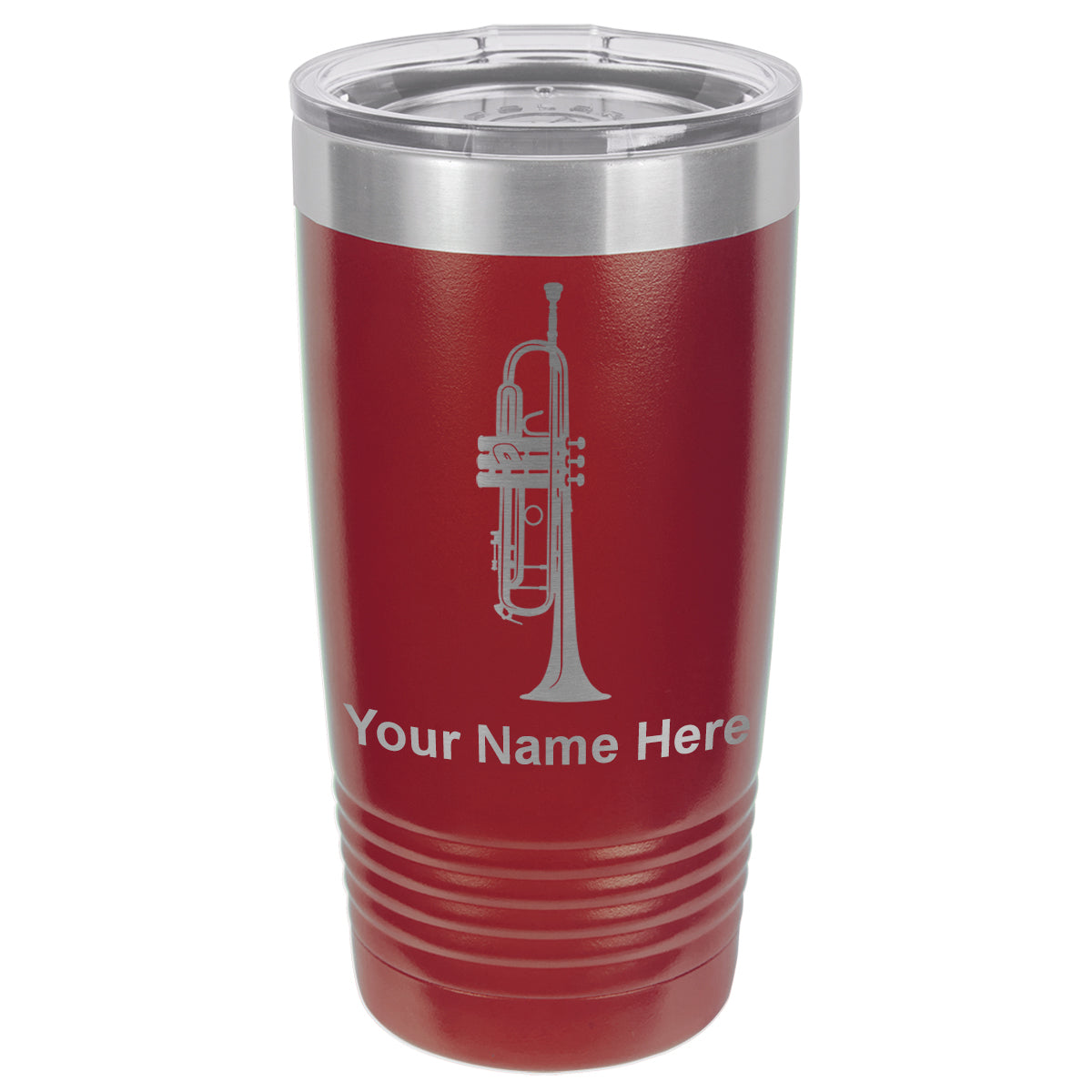 20oz Vacuum Insulated Tumbler Mug, Trumpet, Personalized Engraving Included