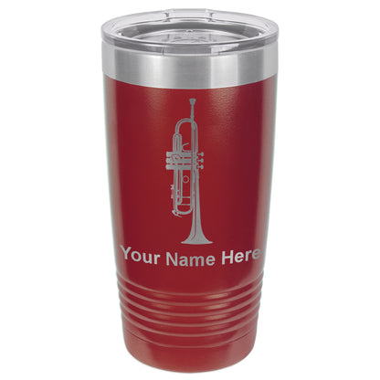 20oz Vacuum Insulated Tumbler Mug, Trumpet, Personalized Engraving Included