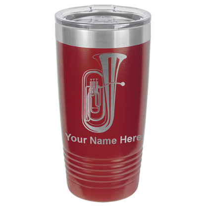 20oz Vacuum Insulated Tumbler Mug, Tuba, Personalized Engraving Included