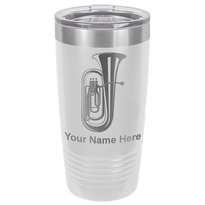 20oz Vacuum Insulated Tumbler Mug, Tuba, Personalized Engraving Included
