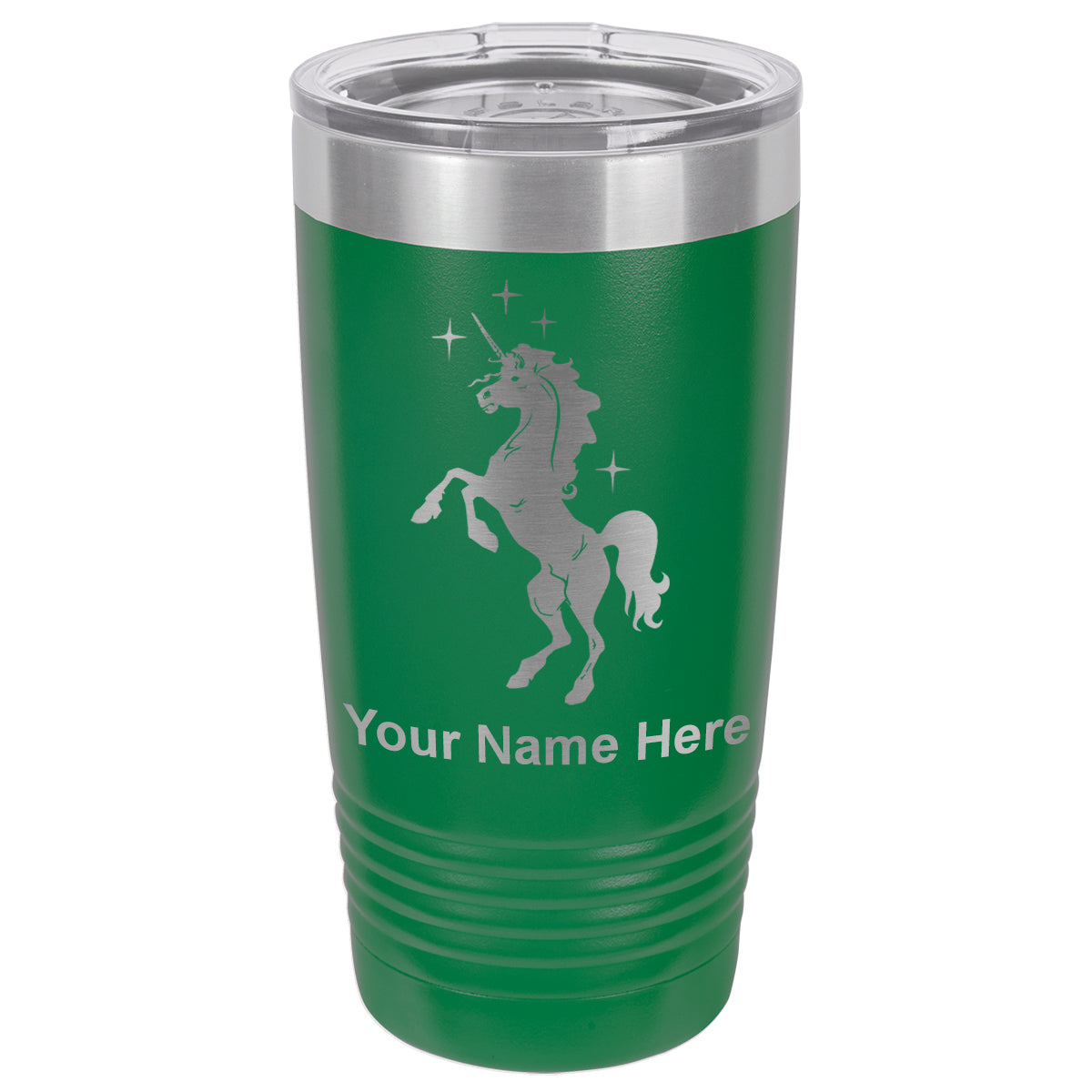 20oz Vacuum Insulated Tumbler Mug, Unicorn, Personalized Engraving Included
