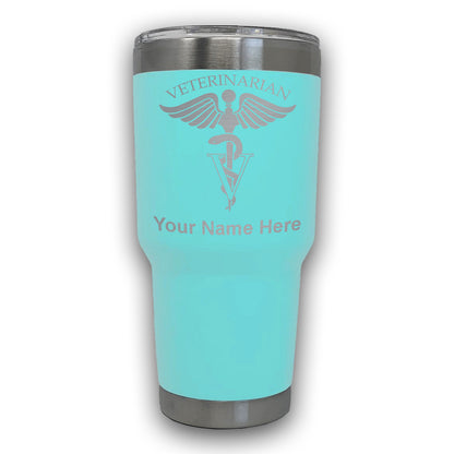 LaserGram 30oz Tumbler Mug, Veterinarian, Personalized Engraving Included