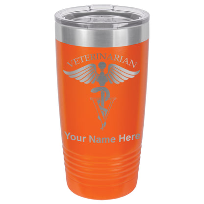 20oz Vacuum Insulated Tumbler Mug, Veterinarian, Personalized Engraving Included