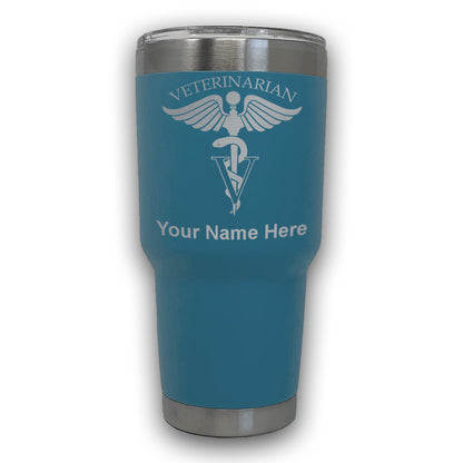 LaserGram 30oz Tumbler Mug, Veterinarian, Personalized Engraving Included