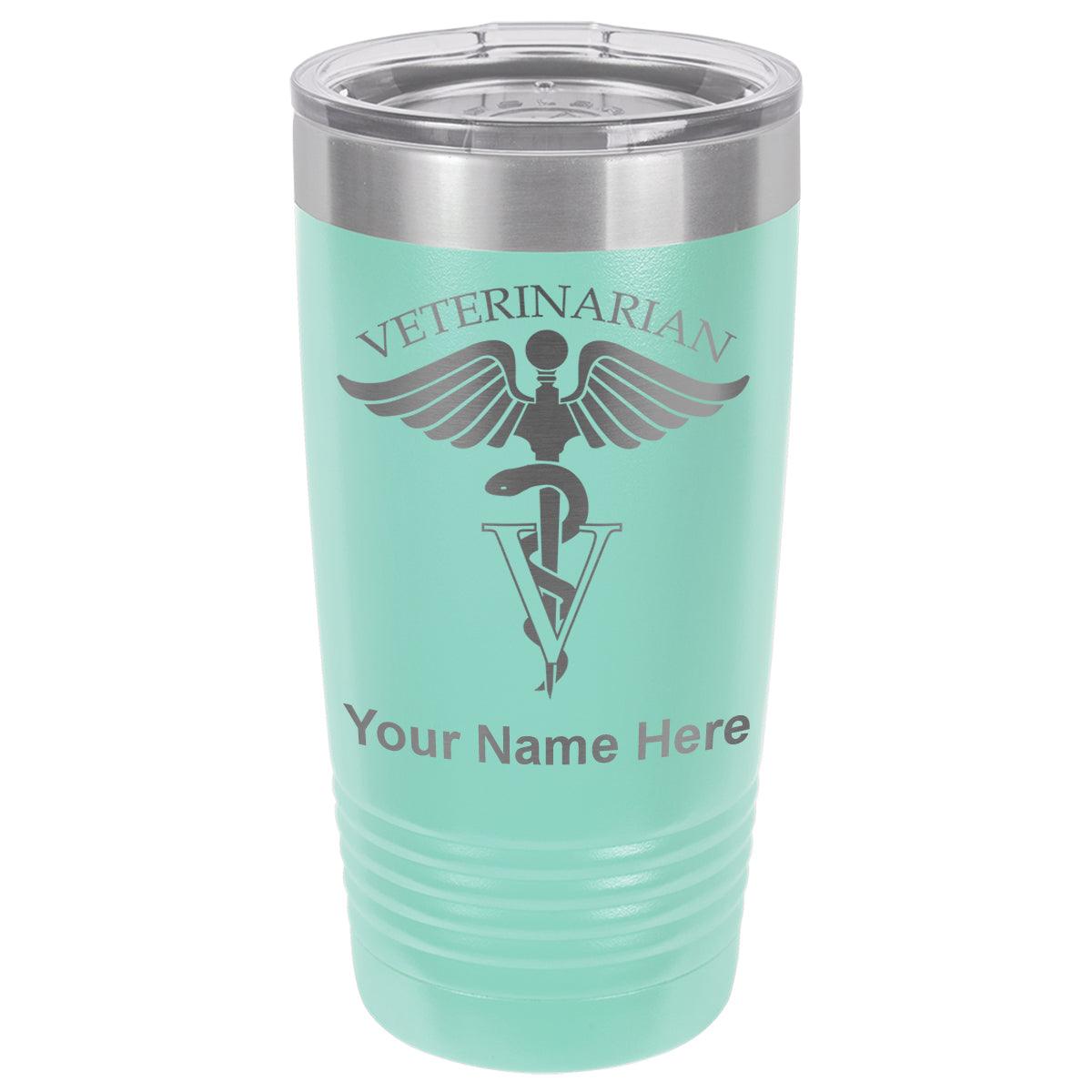 20oz Vacuum Insulated Tumbler Mug, Veterinarian, Personalized Engraving Included