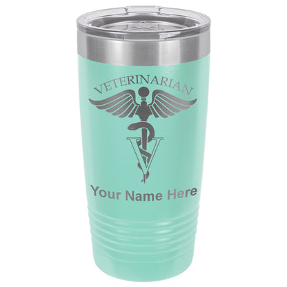 20oz Vacuum Insulated Tumbler Mug, Veterinarian, Personalized Engraving Included