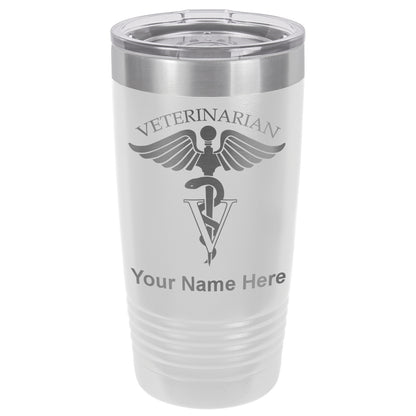 20oz Vacuum Insulated Tumbler Mug, Veterinarian, Personalized Engraving Included