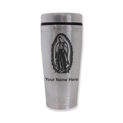 Commuter Travel Mug, Virgen de Guadalupe, Personalized Engraving Included