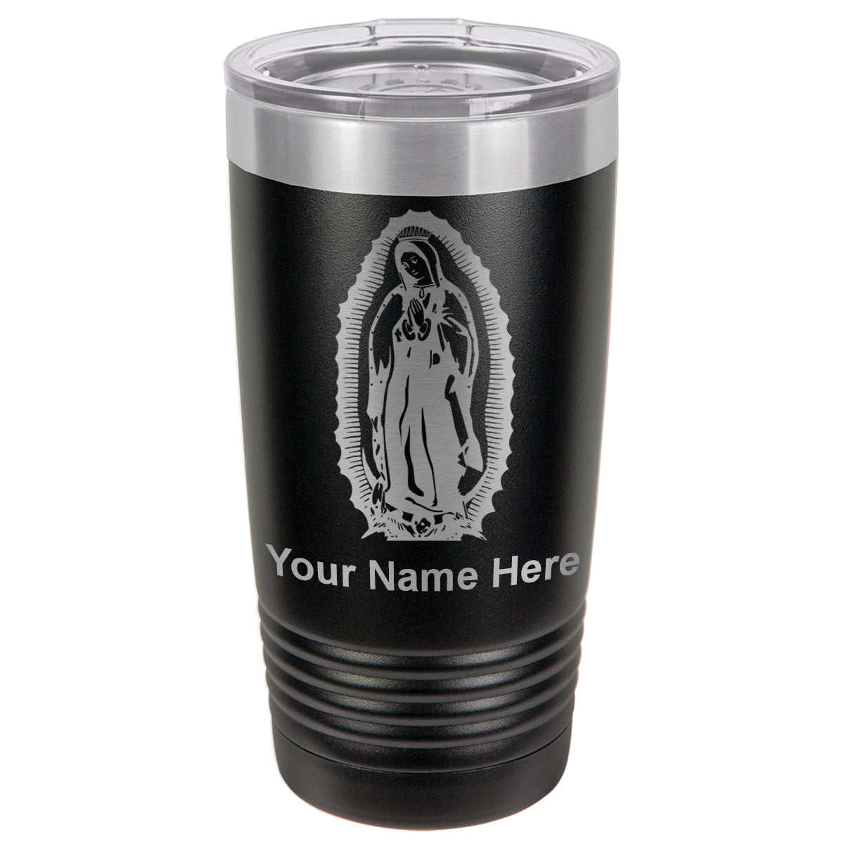 20oz Vacuum Insulated Tumbler Mug, Virgen de Guadalupe, Personalized Engraving Included