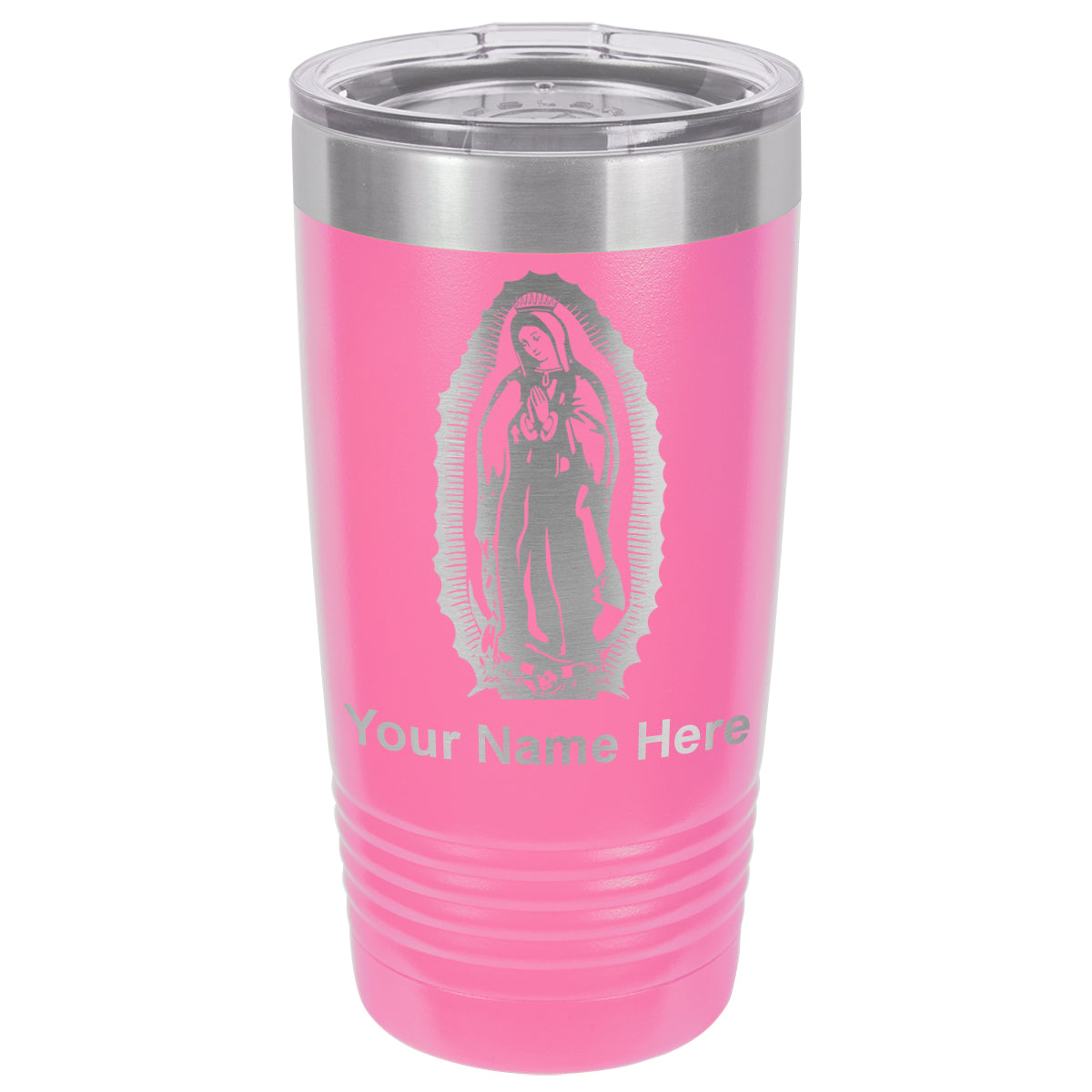 20oz Vacuum Insulated Tumbler Mug, Virgen de Guadalupe, Personalized Engraving Included