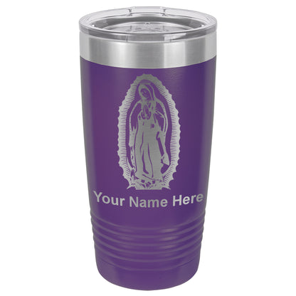 20oz Vacuum Insulated Tumbler Mug, Virgen de Guadalupe, Personalized Engraving Included
