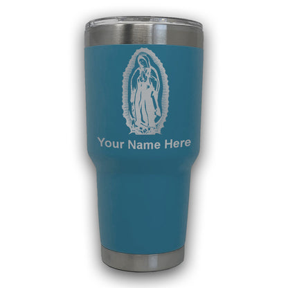 LaserGram 30oz Tumbler Mug, Virgen de Guadalupe, Personalized Engraving Included