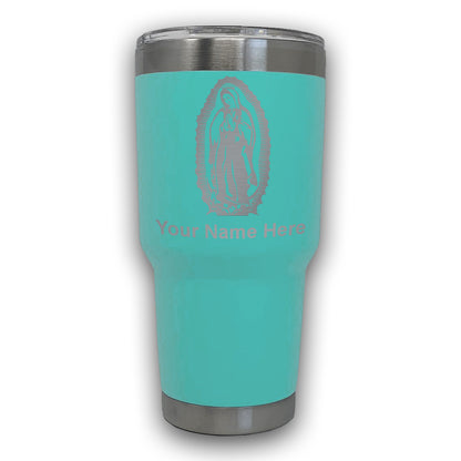 LaserGram 30oz Tumbler Mug, Virgen de Guadalupe, Personalized Engraving Included