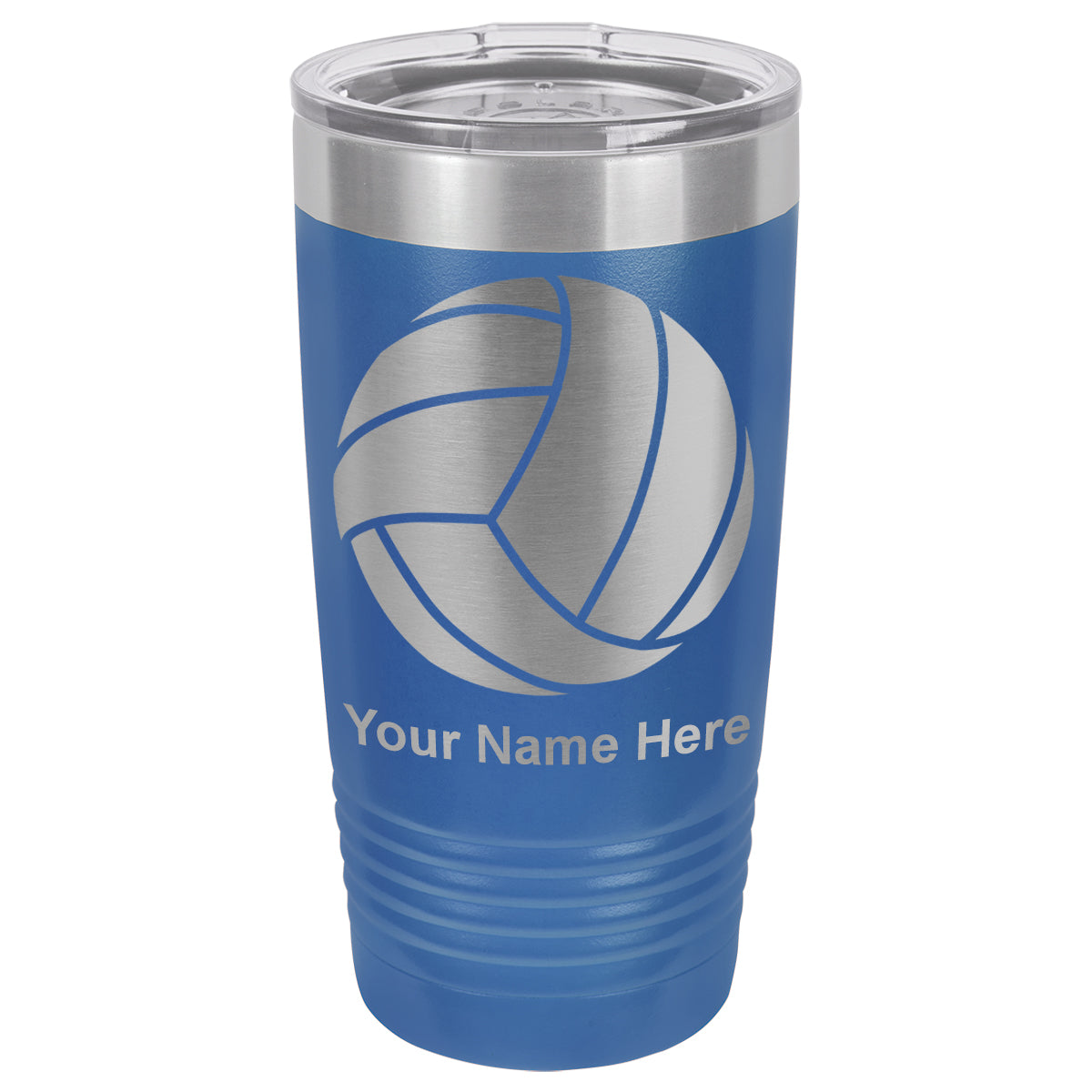 20oz Vacuum Insulated Tumbler Mug, Volleyball Ball, Personalized Engraving Included
