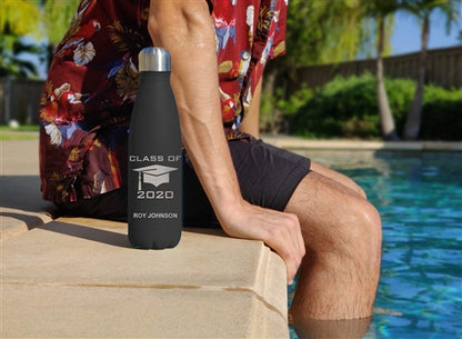 LaserGram Double Wall Water Bottle, APRN Advanced Practice Registered Nurse, Personalized Engraving Included