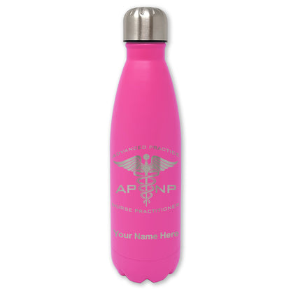 LaserGram Double Wall Water Bottle, APNP Advanced Practice Nurse Practitioner, Personalized Engraving Included