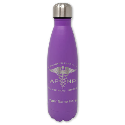 LaserGram Double Wall Water Bottle, APNP Advanced Practice Nurse Practitioner, Personalized Engraving Included