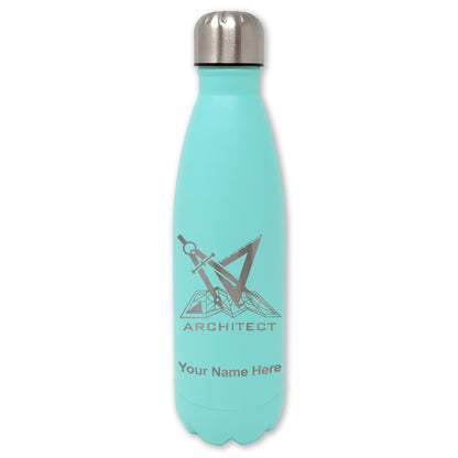 LaserGram Double Wall Water Bottle, Architect Symbol, Personalized Engraving Included